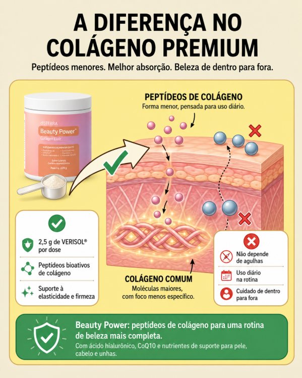 A diferença no colágeno premium