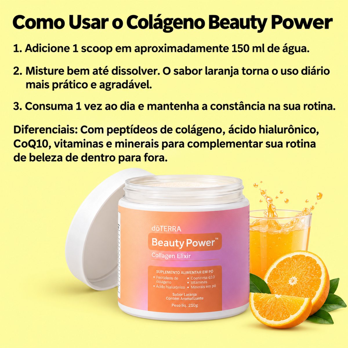 Como usar o Colágeno Beauty Power